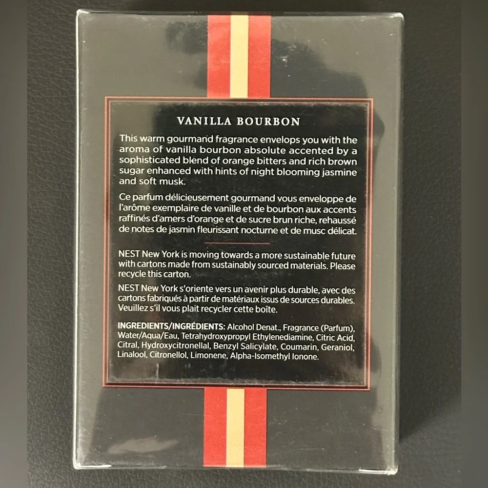 NEST VANILLA BOURBON 1.7 OZ EAU DE PARFUM SPRAY (BRAND NEW IN SEALED BOX) - Picture 3 of 4